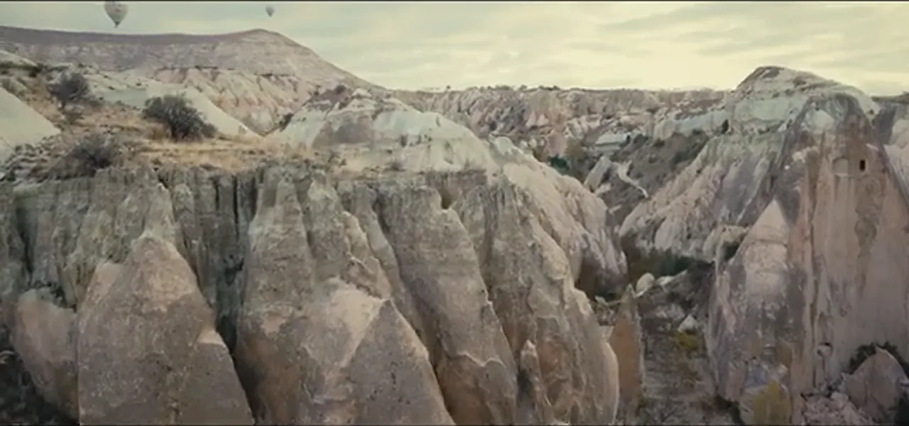 The eroded rock valleys and fairy chimneys of Cappadocia