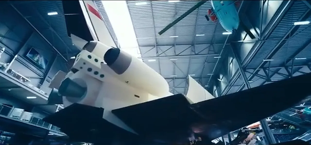 The Soviet Buran space shuttle at the Technik Museum Speyer