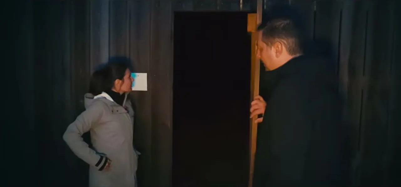 Entering a cave said to be haunted in Iceland