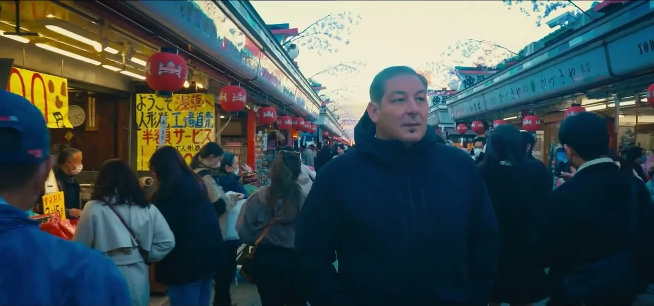 The Nakamise shopping street leading to Senso-ji temple in Asakusa, Tokyo