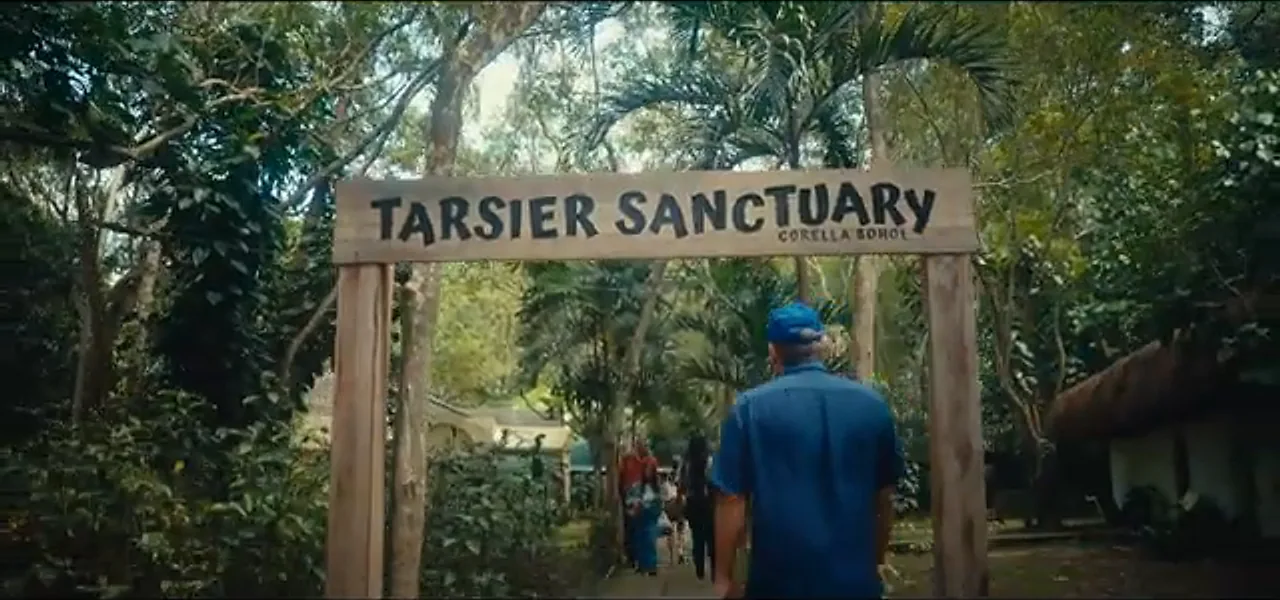 The entrance to the Tarsier Sanctuary in Bohol, Philippines