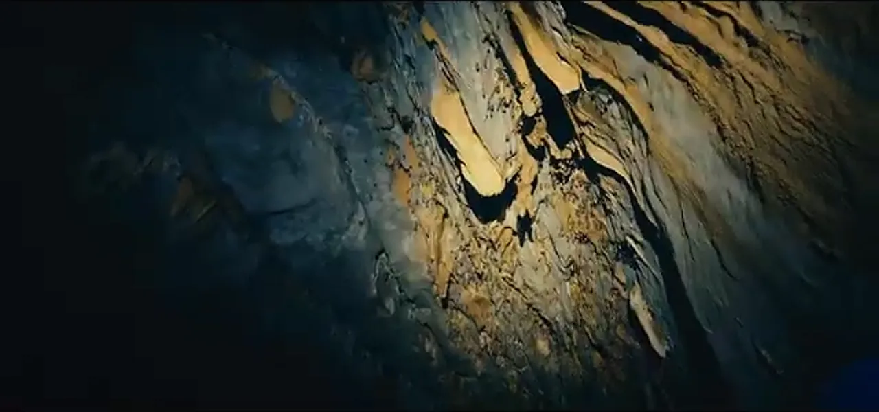 Stalactites and rock formations inside the Puerto Princesa Underground River cave, Philippines