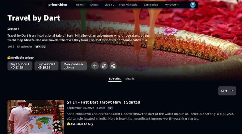 Travel by Dart on Amazon Prime Video